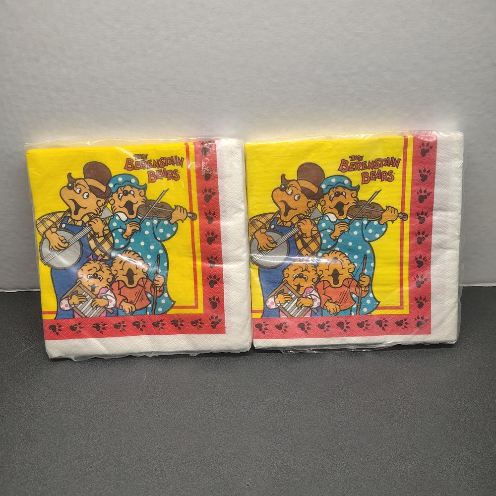DesignWare Napkins Yellow Berenstain Bears 2-Pack Vintage Party